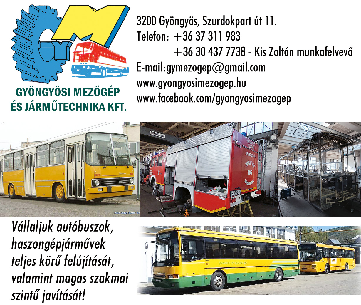Autóbusz felújítás Miskolc